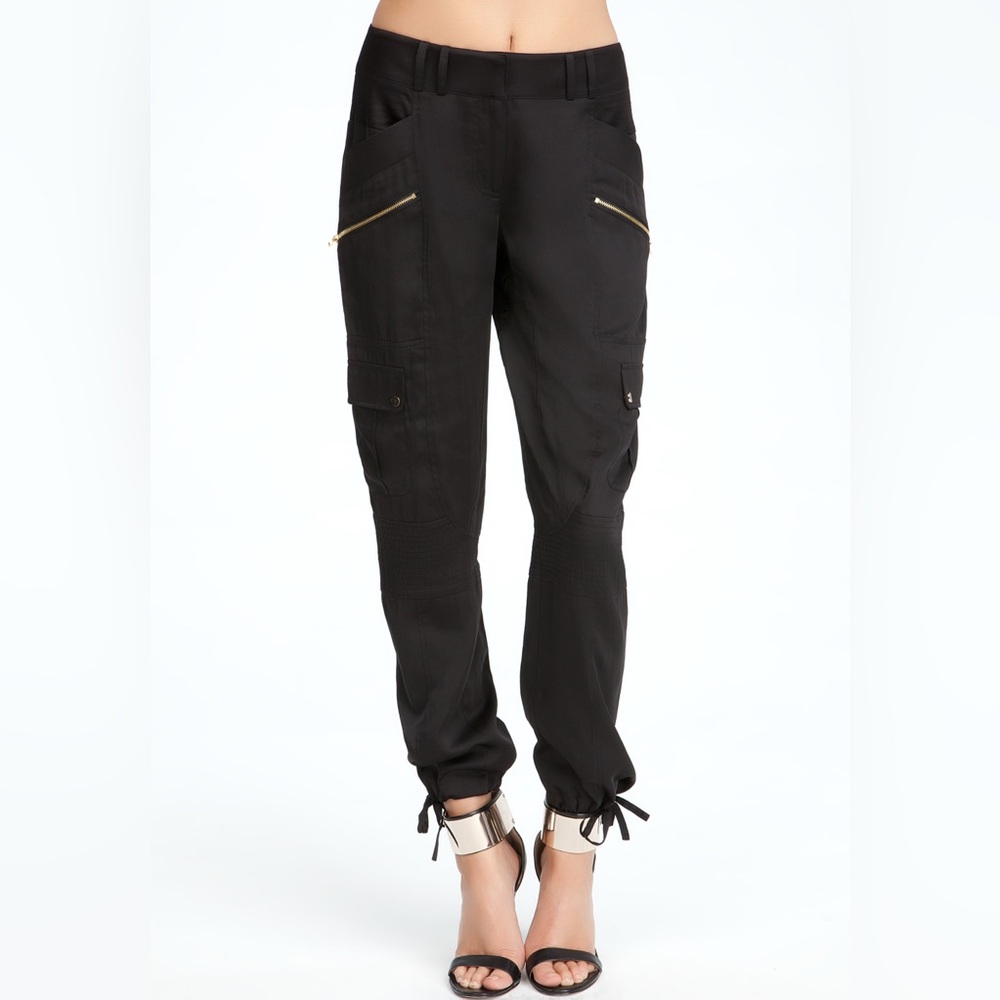 BEBE Black Safari Cargo Pants Sz: 8
